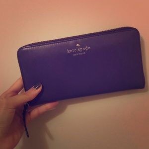 Kate Spade purple leather wallet